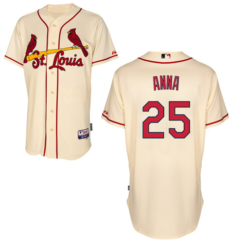 Dean Anna #25 MLB Jersey-St Louis Cardinals Men's Authentic Alternate Cool Base Baseball Jersey